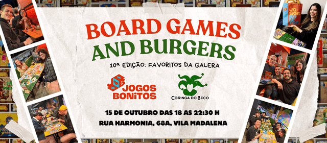 Board Games & Burgers  10ª edição banner