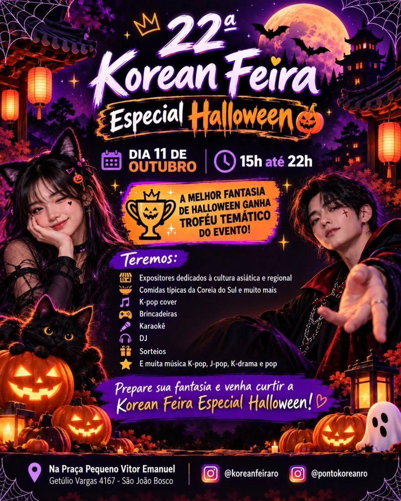 22ª Korean Feira - Especial Halloween banner