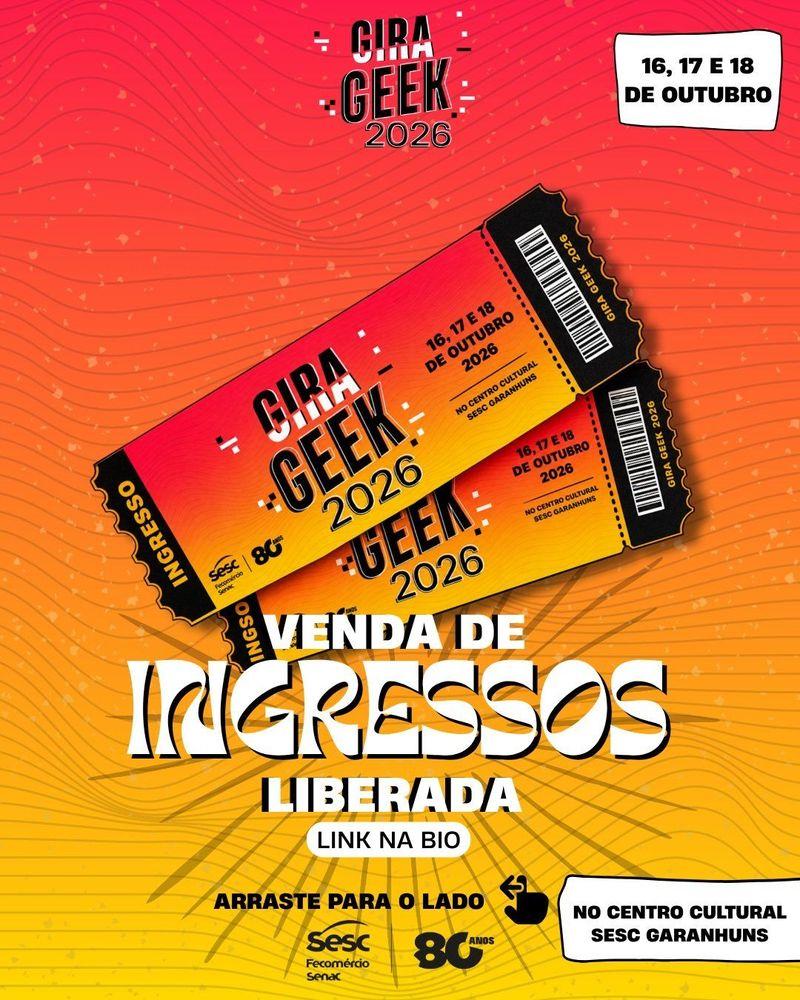 Gira Geek 2026 banner