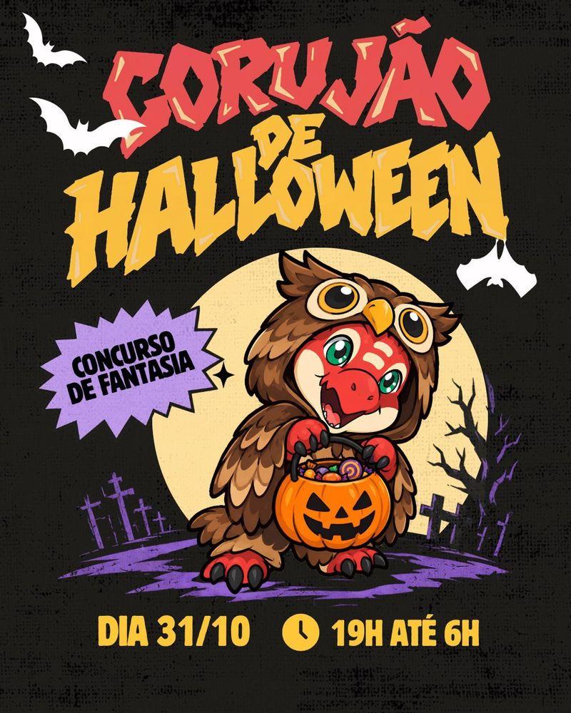 Corujão de Halloween banner