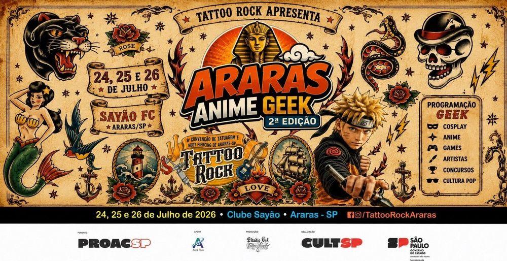 Araras Anime Geek 2 banner