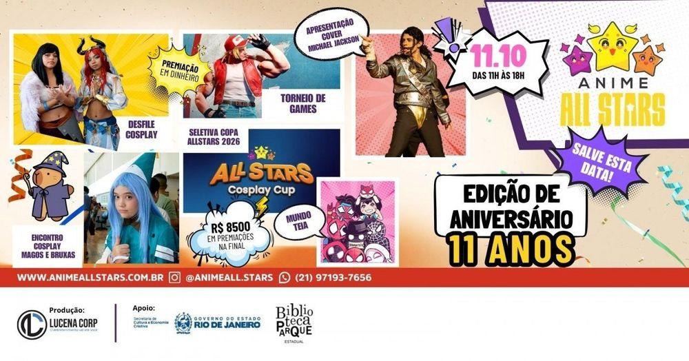 Anime All Stars 9° Edição ESPECIAL ANIVERSÁRIO banner