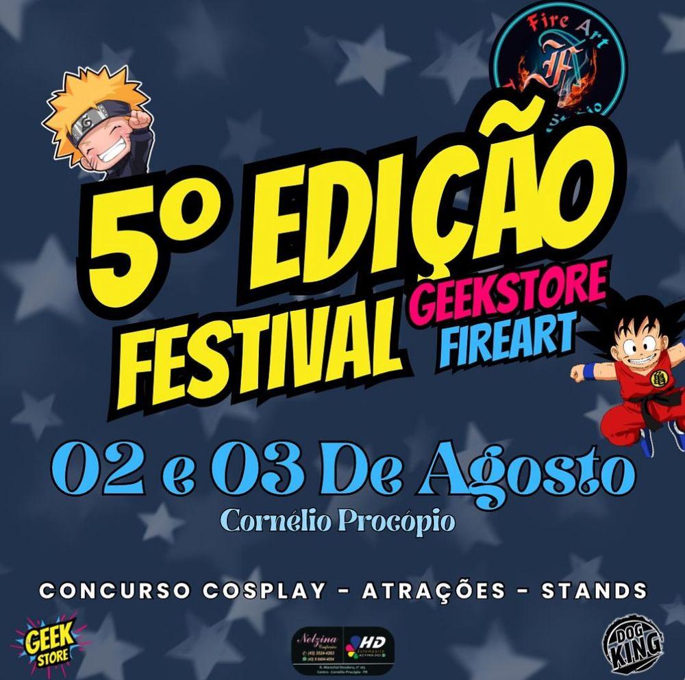 5° EDIÇÃO FESTIVAL GEEK STORE banner