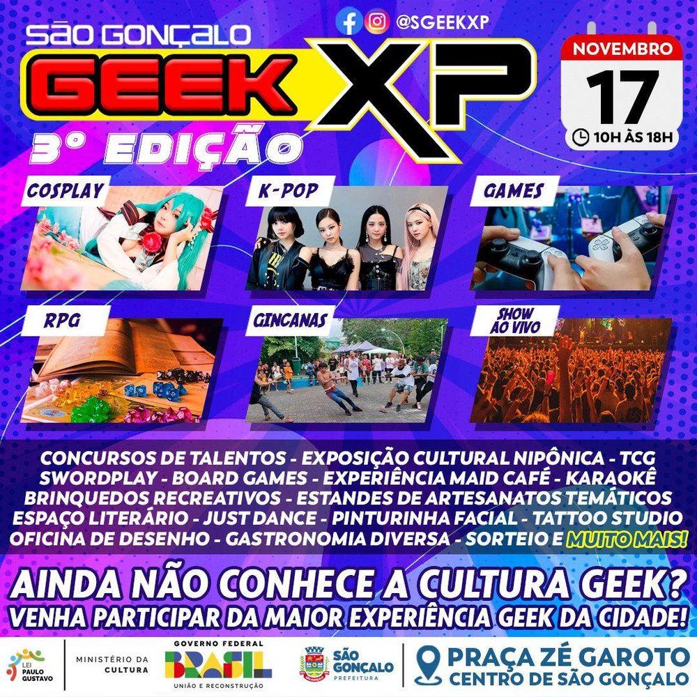 São Gonçalo Geek XP - 3ª Edição banner