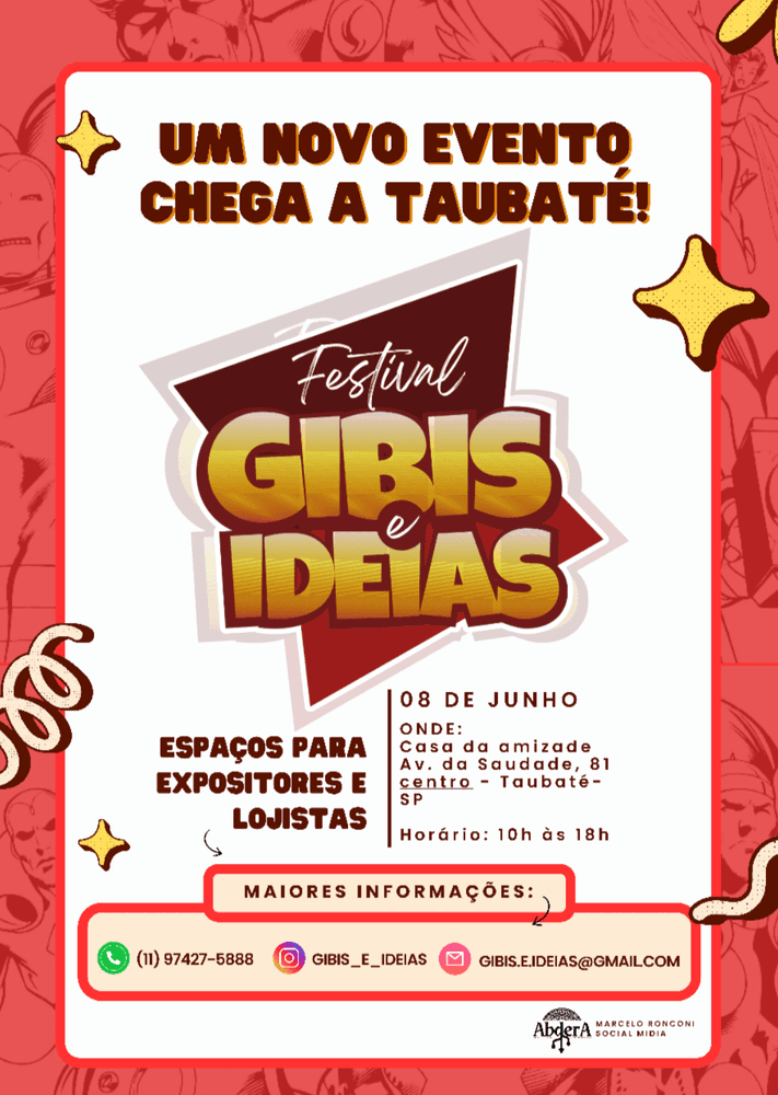 Festival Gibis e Ideias - Edição Taubaté  banner