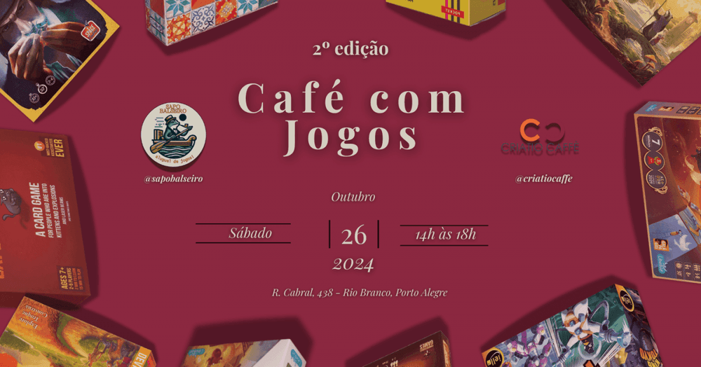 2ª Edição Café com Jogos banner