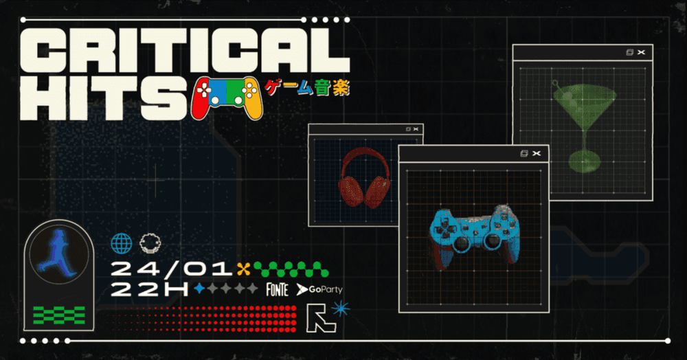 CRITICAL HITS | Música, games e drinks! banner