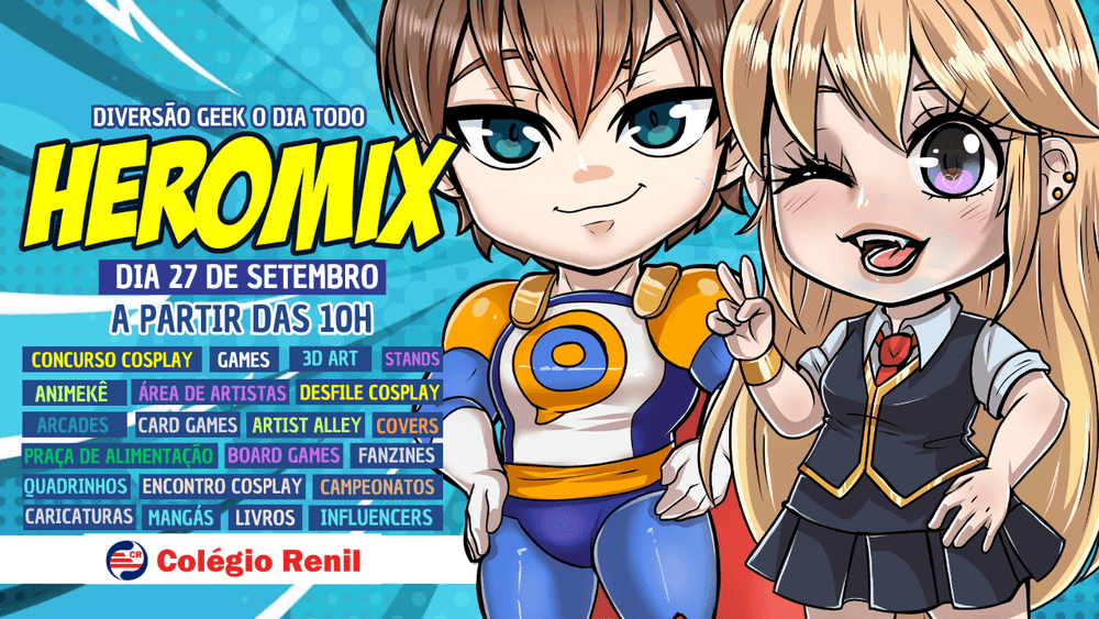 Heromix 2025 - Diversão Geek o dia todo banner
