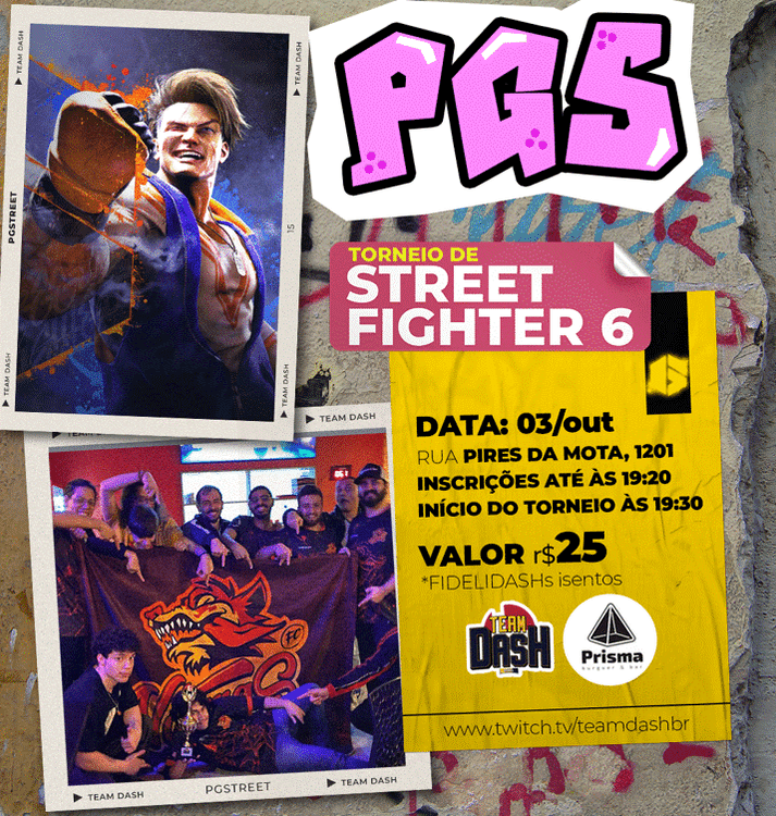 PGS - Torneio de Street Fighter 6 em São Paulo banner