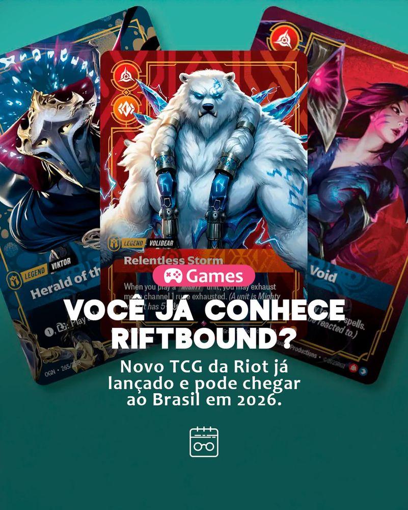 Você já conhece Riftbound, novo TCG da Riot?