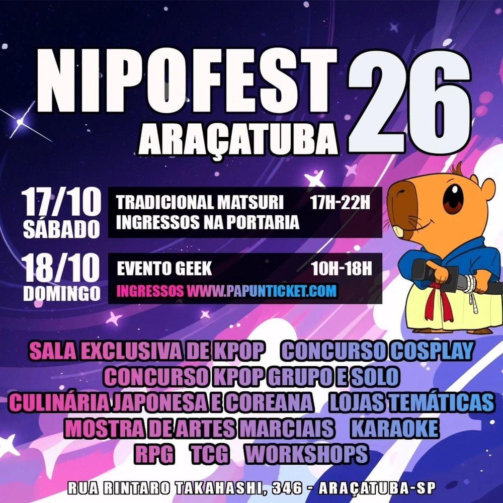 NipoFest Araçatuba 2026 banner