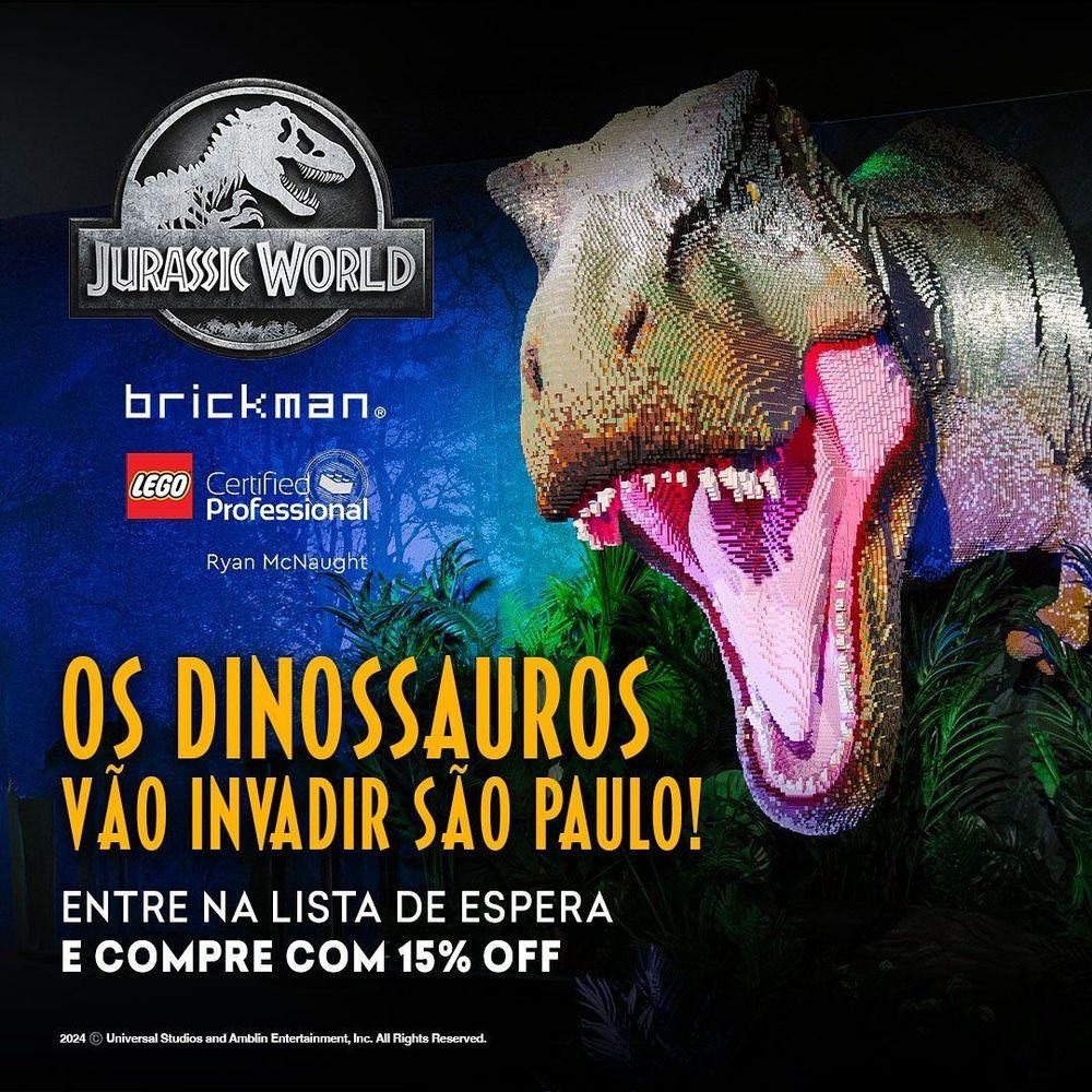 Jurassic World by Brickman - São Paulo banner