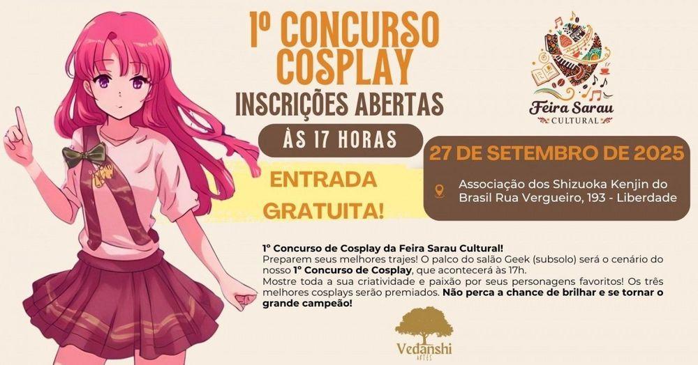 1º Concurso Cosplay Sarau Cultural banner