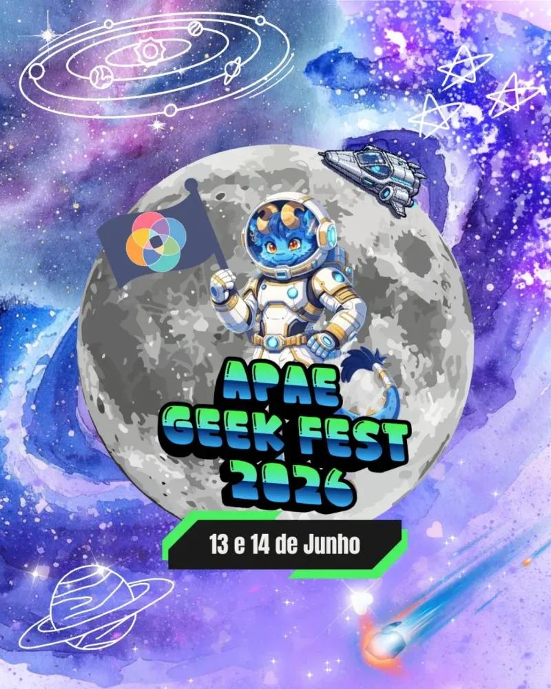 APAE Geek Fest banner