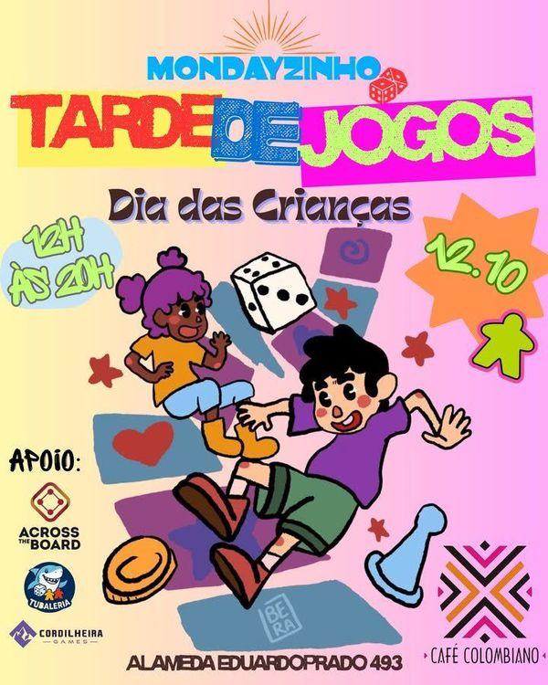 Mondayzinho - Tarde de Jogos - Dia das Crianças banner