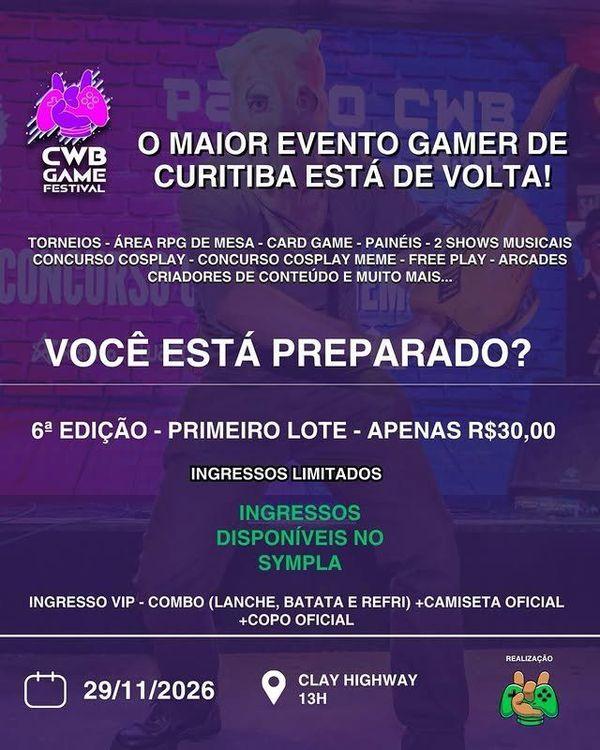 CWB Game Festival - 6ª Edição banner
